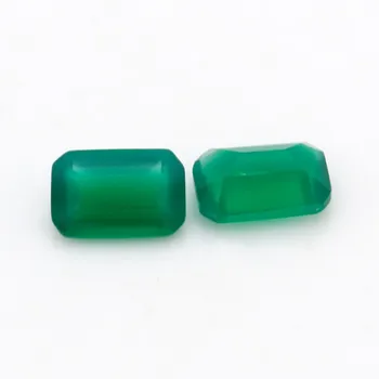 Натурален Висококачествен Зелен Ахат Насипен Скъпоценен Камък Осмоъгълна Диаманти, 5x7 мм Директни Производители на Бижута с камък вземат Потребителски размер