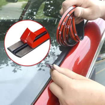 Автомобилни Гумени Уплътнителни Ленти Автоматична Защитен Стикер За Уплътняване На Ръба На Прозореца На Предното Стъкло На Покрива Гумени Неподатливостта Аксесоари