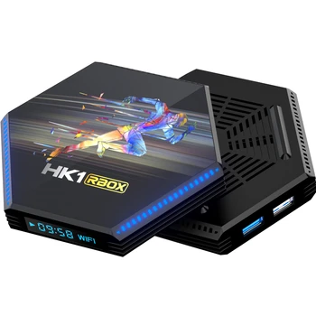 RK3566 Четириядрен процесор EMMC 32G/64GB/ 128GB Телеприставка 10/100 М/1000 М стандартен RJ-45 Android 11 box HK1 RBox R2 smart TV Box