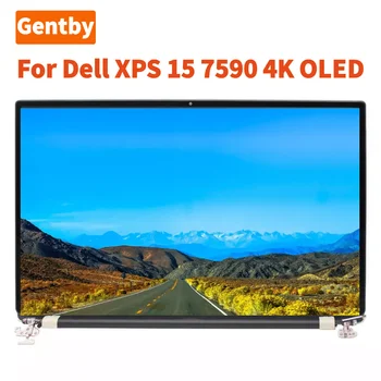 Оригинален Нов За Dell XPS 15 7590 15,6-инчов 4K UHD OLED IPS LCD Сензорен дисплей в събирането на Сребриста Горната част
