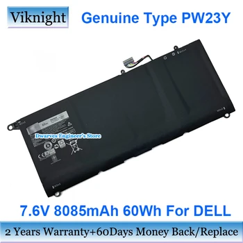 Истински 7,6 В PW23Y Батерия RNP72 TP1GT За Dell XPS 13 9360 Серия Преносими Акумулаторни Батерии 8085 ма 60Wh P54G